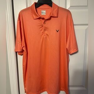Callaway Orange Performance Polo Shirt